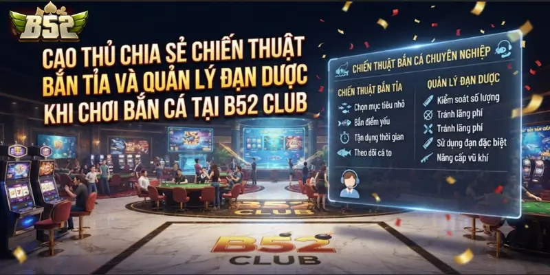 Cao thủ chia sẻ chiến thuật bắn tỉa và quản lý đạn dược khi chơi bắn cá tại B52 CLUB