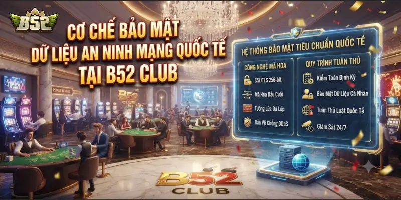 Cơ chế bảo mật dữ liệu an ninh mạng quốc tế tại B52 CLUB