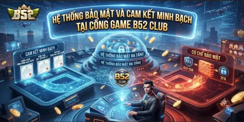 Hệ thống bảo mật và cam kết minh bạch tại cổng game B52 CLUB