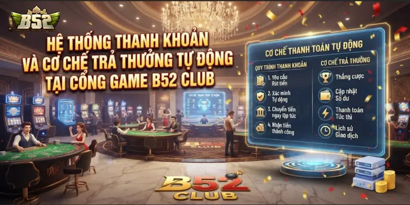 Hệ thống thanh khoản và cơ chế trả thưởng tự động tại cổng game B52 CLUB