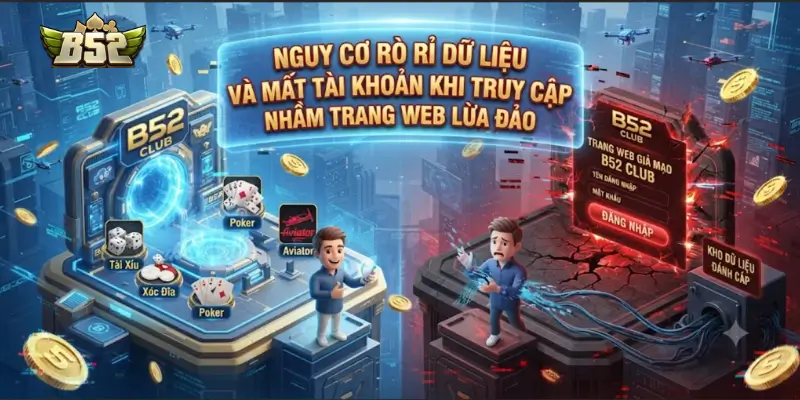 Nguy cơ rò rỉ dữ liệu và mất tài khoản khi truy cập nhầm trang web lừa đảo