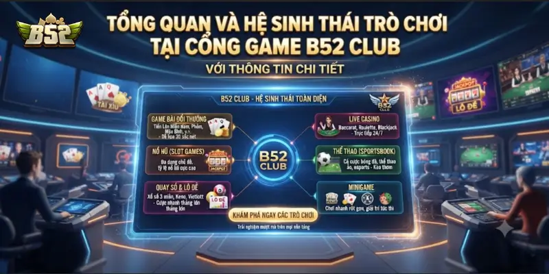 Tổng quan và hệ sinh thái trò chơi tại cổng game B52 CLUB